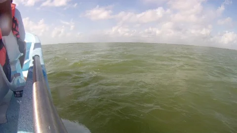 In a boat Stock Footage 94119602