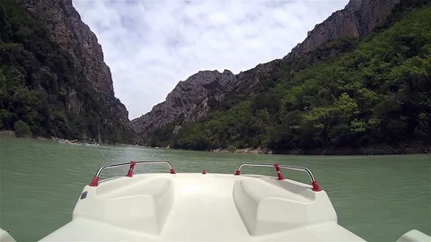 On the boat Stock Footage 98680347