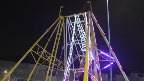 Boat in Funfair Stock Footage 109590753