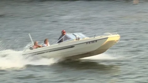 Boat goes by right to left Stock Footage 39963097