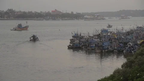 Boat going for fishing Video stock 76594696
