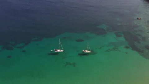 Boat going on the sea Stock Footage 292831131