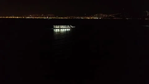 Boat going on the sea Stock Footage 292831959