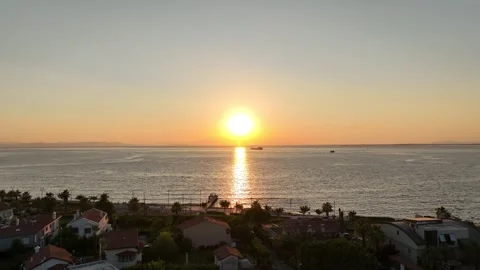 Boat going on the sea Stock Footage 292833075