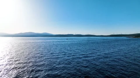 Boat going on the sea Stock Footage 292833487