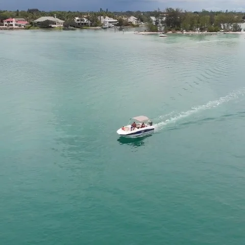 Boat in Gulf of Mexico Stock Footage 112358590
