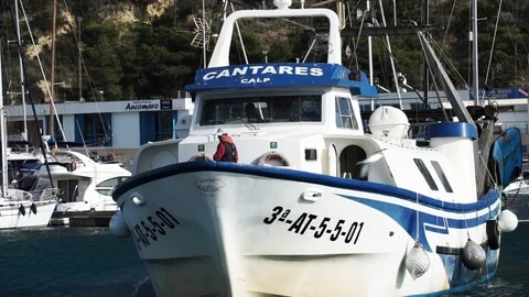 Boat harbor 2 Stock Footage 89649404