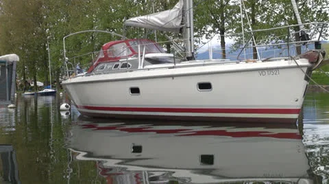 Boat at harbor Stock Footage 23181617