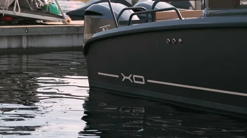 Boat in the harbor Video stock 133835968