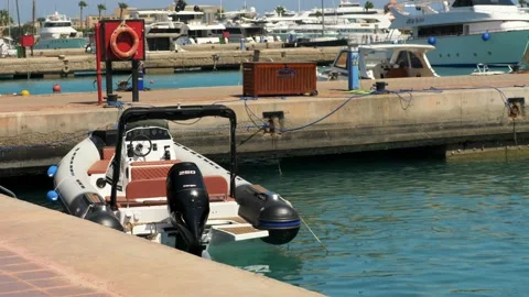 Boat in the harbor 動画素材 237192574