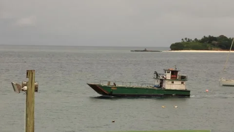 Boat in Harbor (HD)c Stock Footage 6718809