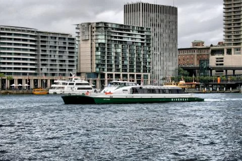 Boat in harbor Foto stock