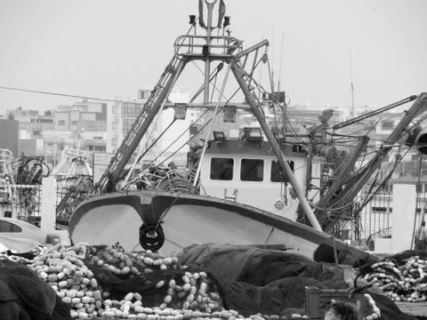 Boat on a harbor Stock Photos