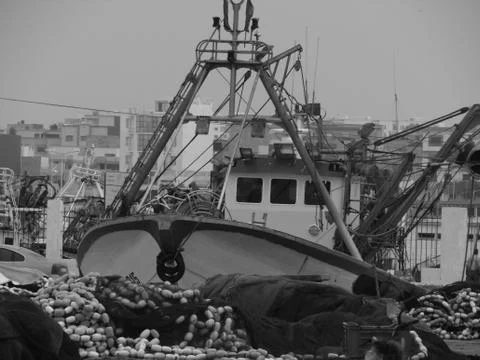 Boat on a harbor Stock Photos