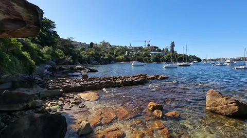 Boat in the harbour Stock Footage 220801471