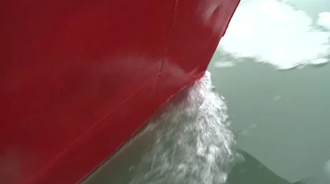 Boat hitting ice, land of fire, sea Stock Footage 48760183