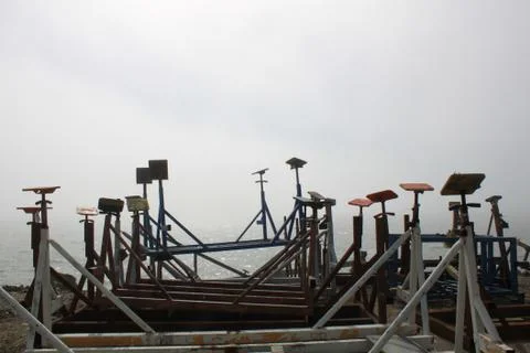 Boat holders Stock Photos