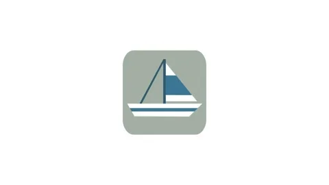 Boat icon animation for video motion graphics Stock Footage 149934577