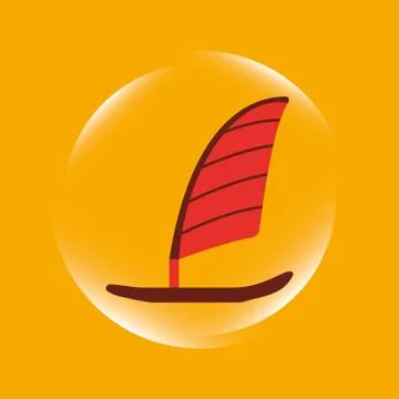Boat icon design, vector illustration eps10 graphic Stock Illustration