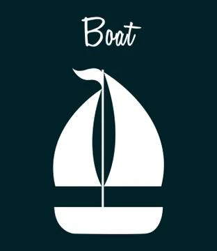 Boat icon design, vector illustration eps10 graphic Stock Illustration