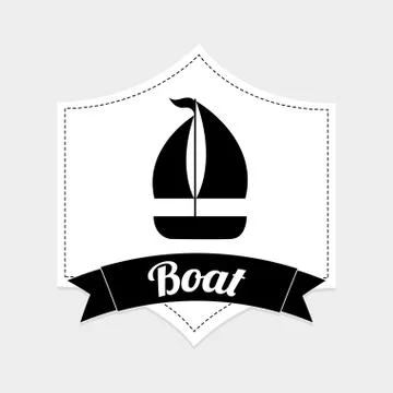 Boat icon design, vector illustration eps10 graphic Stock Illustration