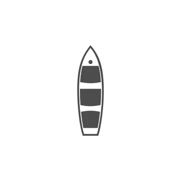 Boat icon. Elements of water craft from above. Premium quality graphic design Ilustración de archivo