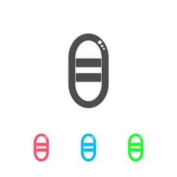 Boat icon flat. Stock Illustration