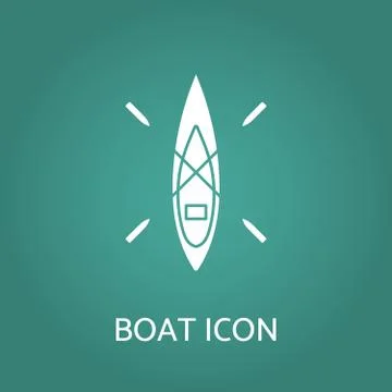 Boat icon. Vector illustration. Stock Illustration