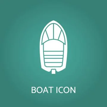 Boat icon. Vector illustration. Stock Illustration