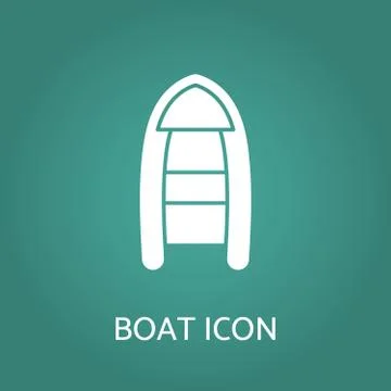 Boat icon. Vector illustration. Stock Illustration