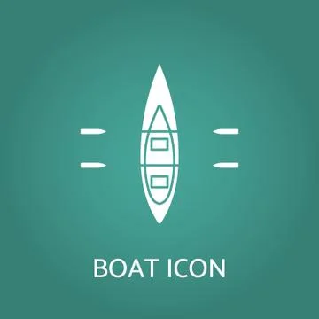 Boat icon. Vector illustration. Stock Illustration
