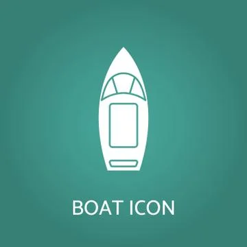 Boat icon. Vector illustration. Stock Illustration