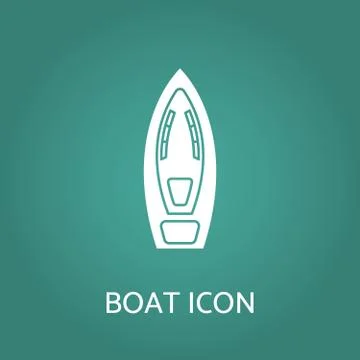 Boat icon. Vector illustration. Stock Illustration