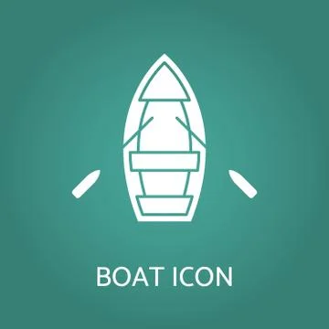 Boat icon. Vector illustration. Stock Illustration