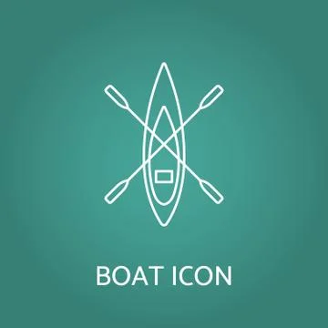 Boat icon. Vector illustration. Stock Illustration