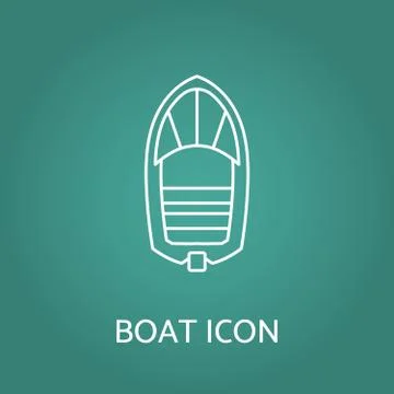 Boat icon. Vector illustration. Stock Illustration