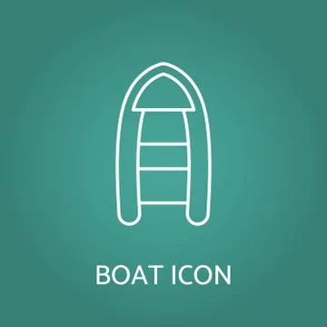 Boat icon. Vector illustration. Stock Illustration