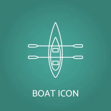Boat icon. Vector illustration. Stock Illustration
