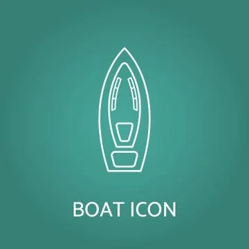 Boat icon. Vector illustration. Stock Illustration