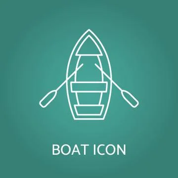 Boat icon. Vector illustration. Stock Illustration