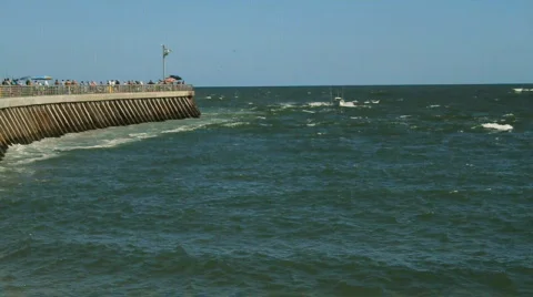 Boat inlet Stock Footage 611051