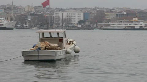 Boat in Istanbul Stock-Footage 58949891
