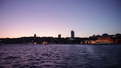 Boat in istanbul Stock Footage 132352116