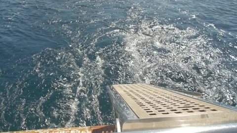 Boat ladder Stock Footage 71573628