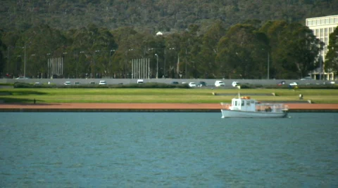 Boat on the lake Video stock 483818