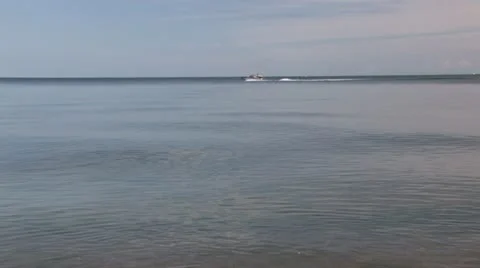 Boat on the lake Stock Footage 11013998