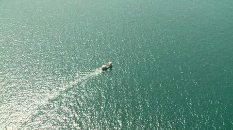 Boat At Lake Video stock 24581618