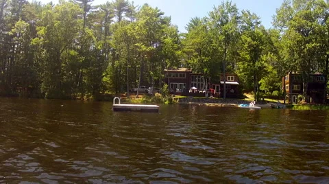 Boat on Lake Video stock 43762815