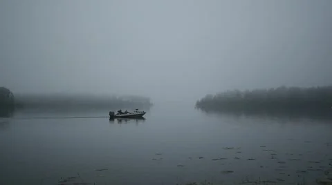 Boat on a Lake Stock-Footage 51261646