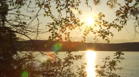 Boat on Lake Stock Footage 68570221